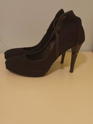 Ellen Collection black pumps used, size 41, 12 cm heel