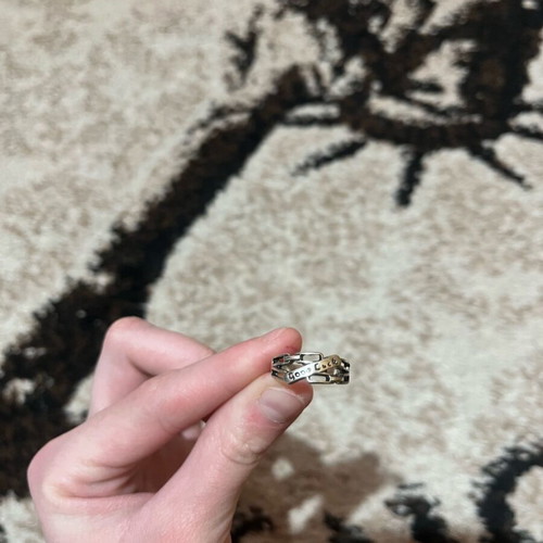 Fashion rings like new, size 2 cm, silver color, set of 2