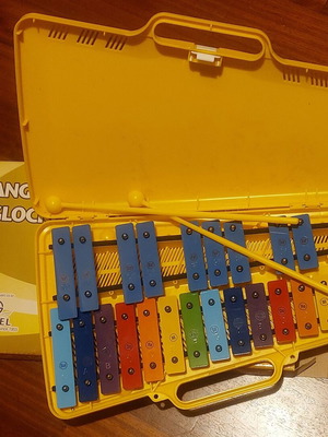 Metallophone Angel AG-25N3 with 25 Colored Steel Bars Like New