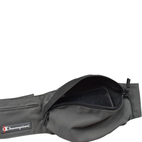 Champion technical waist bag black used, running belt Y2K gorpcore