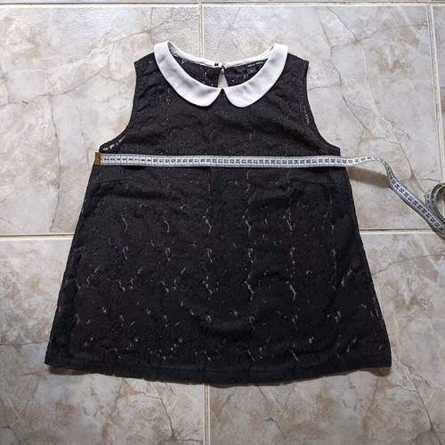 Tally Weijl sleeveless blouse used, lace, black and white, size S