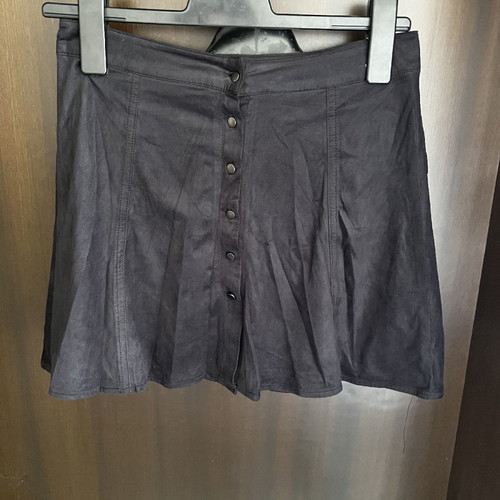 Mini skirt black used with buttons, size M/S