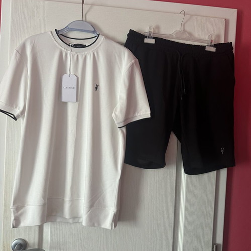 All Saints men's set new, T-shirt and shorts size M-L