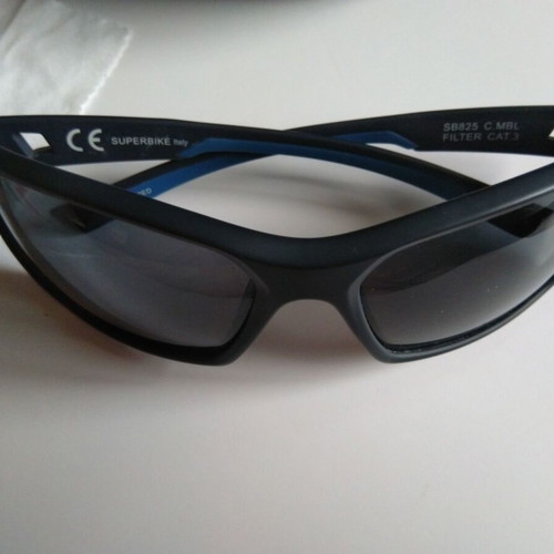 SBK Superbike Sunglasses like new, black and blue