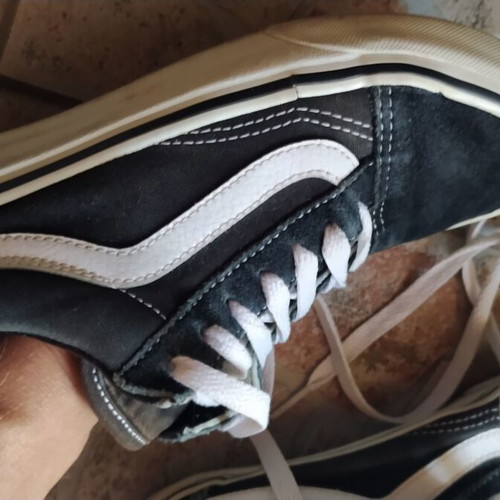 Vans shoes used, size 37, black and white sneakers