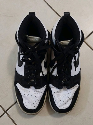 Nike Panda High women's shoes size 41 used, black and white