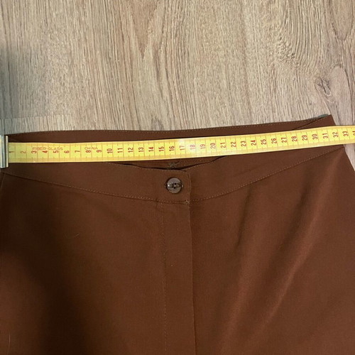 Brown fabric pants like new, lightweight for autumn and spring