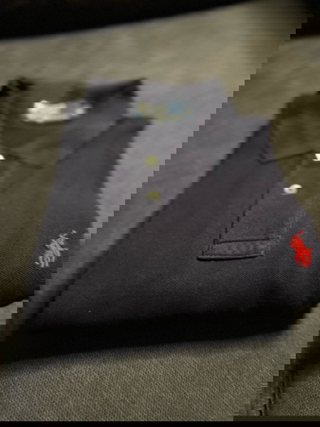 Ανδρικό polo Ralph Lauren κοντομάνικο μπλε (ink blue)
