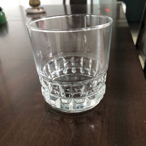 Glass set used 5 large highball, 12 water, 15 wine glasses