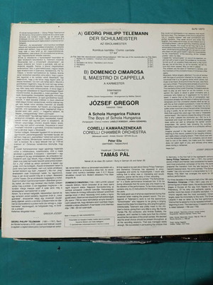 Telemann Der Schulmeister and Cimarosa Il Maestro di Cappella vinyl album