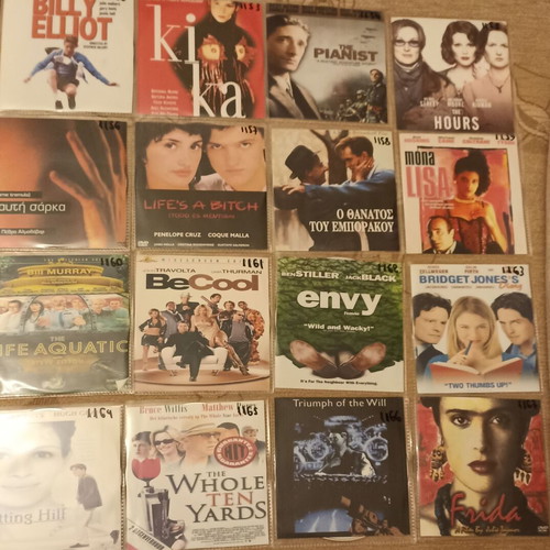 DVD movies like new, pack of 54, personal collection