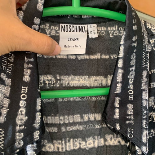 Moschino shirt size M satin like new