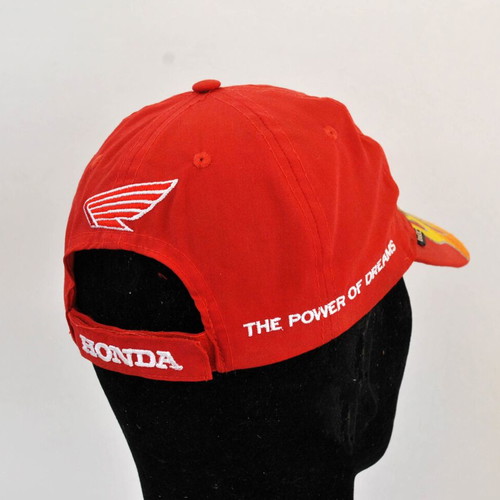 Honda Racing Vintage Cap used, red with embroidered logo and flames