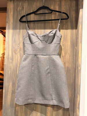 Zara mini dress new, gray, size XS