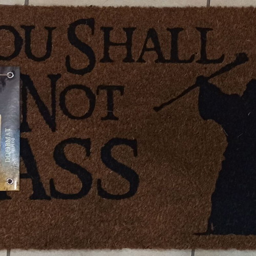SD LORD OF THE RINGS LOTR DOORMAT GANDALF YOU SHALL NOT PASS 60 x 40 cm DOOR MAT