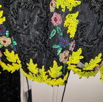 Veloudakis embroidered bustier like new, size S, black multicolor