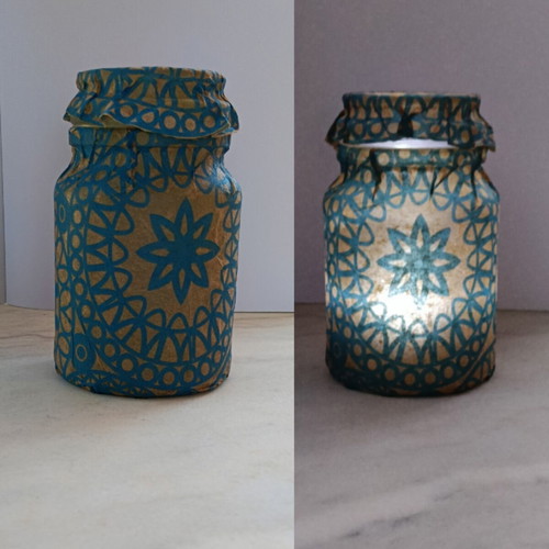 Handmade lantern jar new