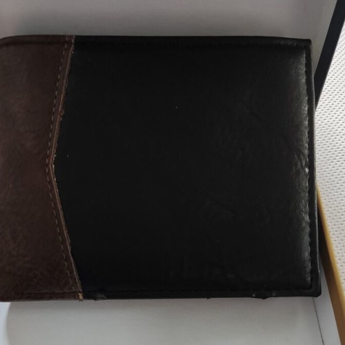 Mcan leather men's wallet new, black and brown