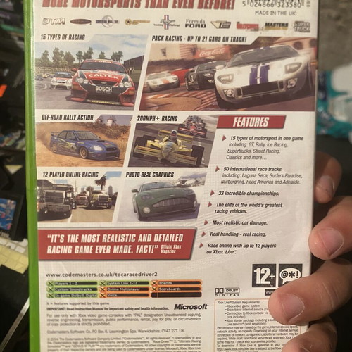 Toca Race Driver 2 Xbox Original game