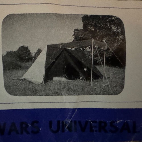 WARS UVIVERSAL triangular tent new with tags, quite large
