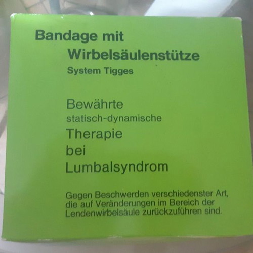 Orthopedic lumbar belt new from Germany