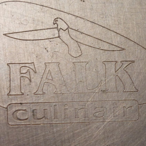 FALK copper sauté pan like new with 18 cm lid