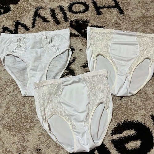 Set of 3 women's underwear size L new, white and beige