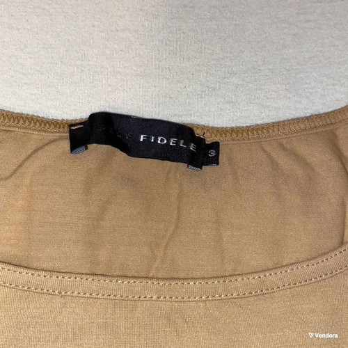 Fidele women's blouse No 3 vintage like new, brown viscose