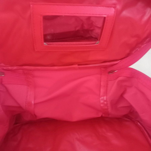 Cosmetic bag like new with mirror and capacity