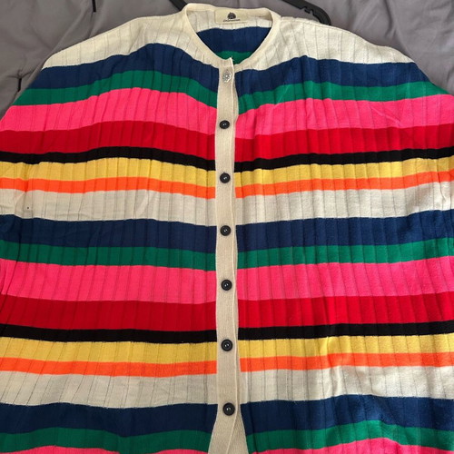 Karavan colorful knitted cardigan one size like new