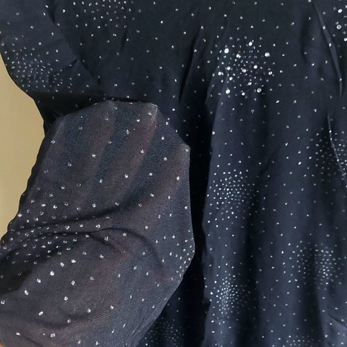 Jenny see-through blouse with strass, size Small/Medium