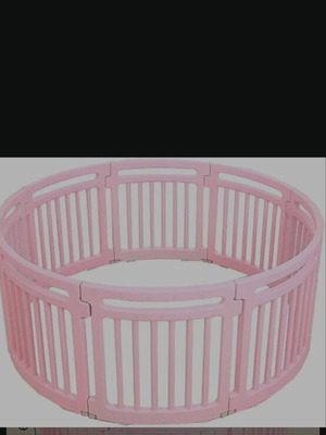 Pink baby playpen 150cm for indoor/outdoor use