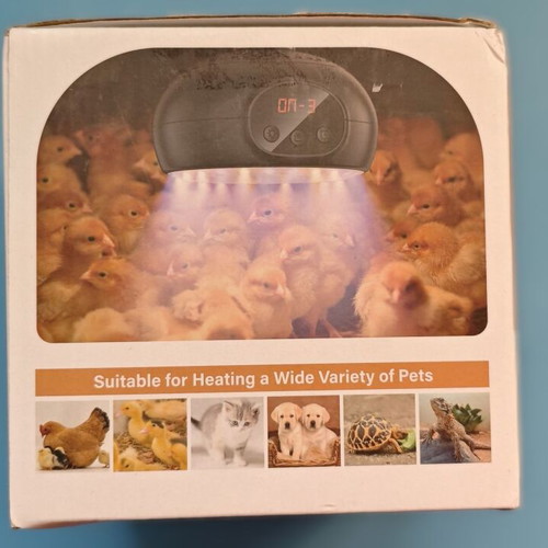 Heating lamp for reptiles with UVA/UVB and timer new