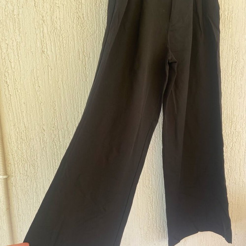 Zara women pants small black like new, wide leg