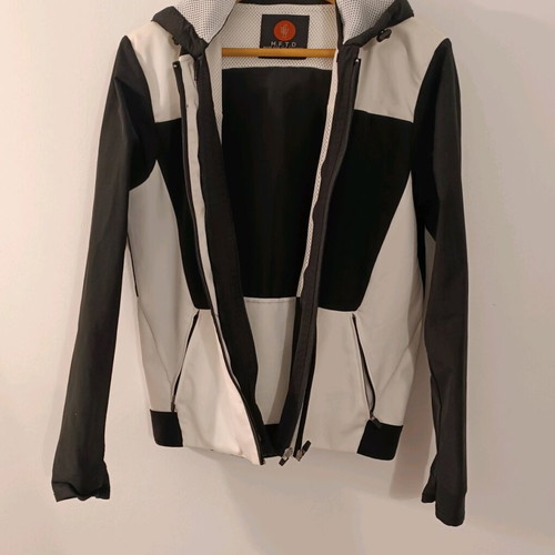 Men's MFTD windbreaker black-white like new, size S/2