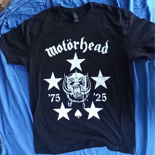 Motörhead 50 Years Anniversary T-Shirt size L, like new, Gildan