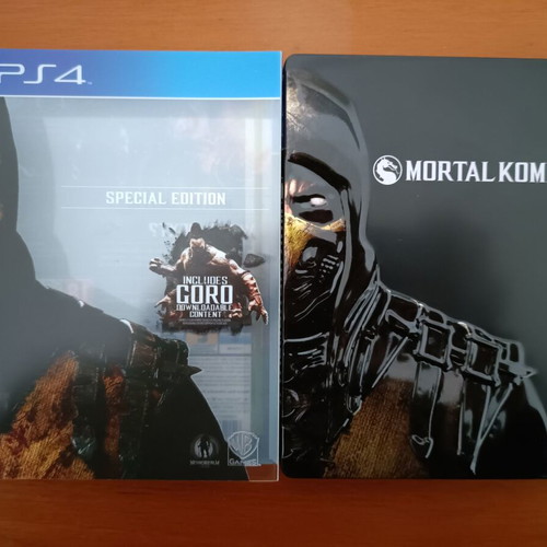 Mortal Kombat X Steelbook PlayStation 4 like new