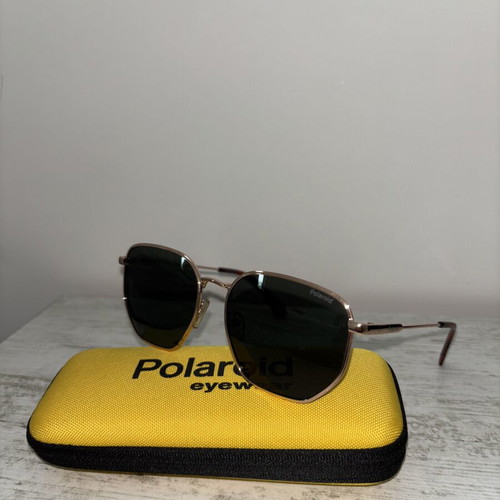 Polaroid sunglasses like new, black metal frame