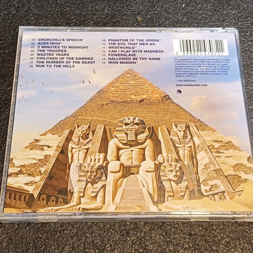 Iron Maiden Somewhere Back In Time CD used, heavy metal