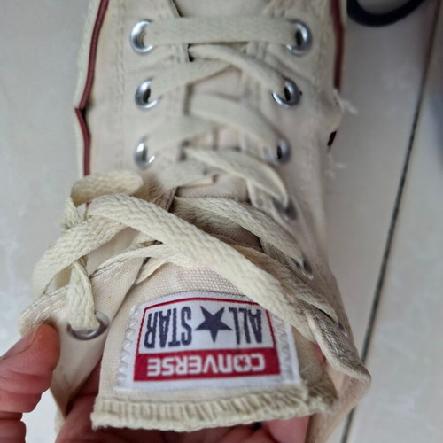 All Star Converse athletic shoes used, beige, size 39