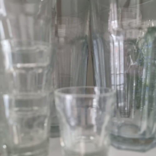 Glass set of 12 for water and liqueur like new