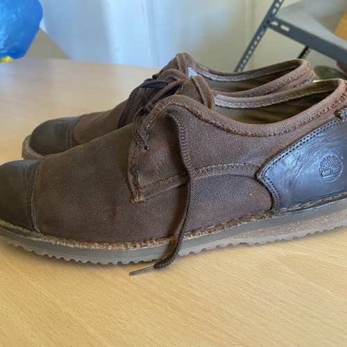 Timberland men's summer shoes like new, size 42-43, leather and fabric