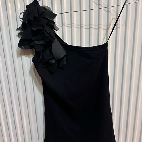 BSB sleeveless women's top with one shoulder like new, black, size L