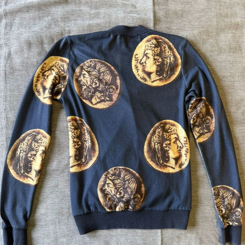 Dolce & Gabbana cardigan used with coin print, dark blue