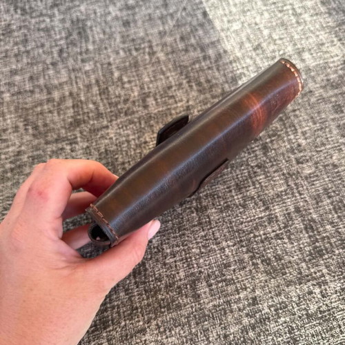 Handmade leather tobacco pouch