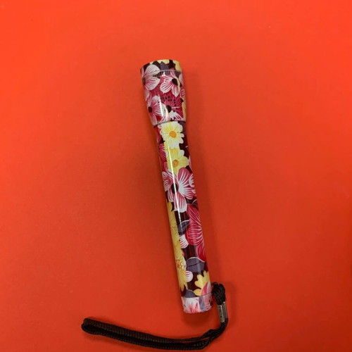 Flashlight with floral design