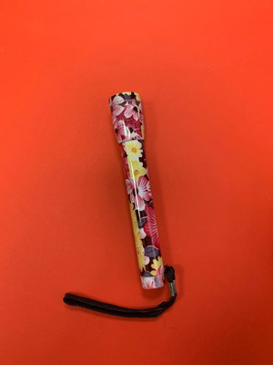 Flashlight with floral design