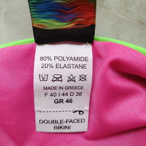 Kayak bikini bottom new, pink and green, size M