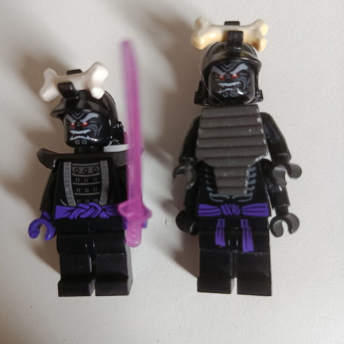 LEGO Ninjago Legacy Lord Garmadon minifigures with purple sword