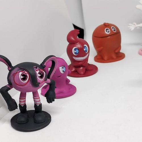 Pac-Man and the Ghostly Adventures collectible figure set of 12, like new